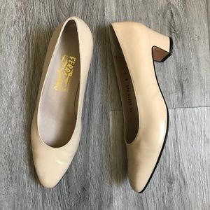 Authentic Salvatore Ferragamo Leather Pumps